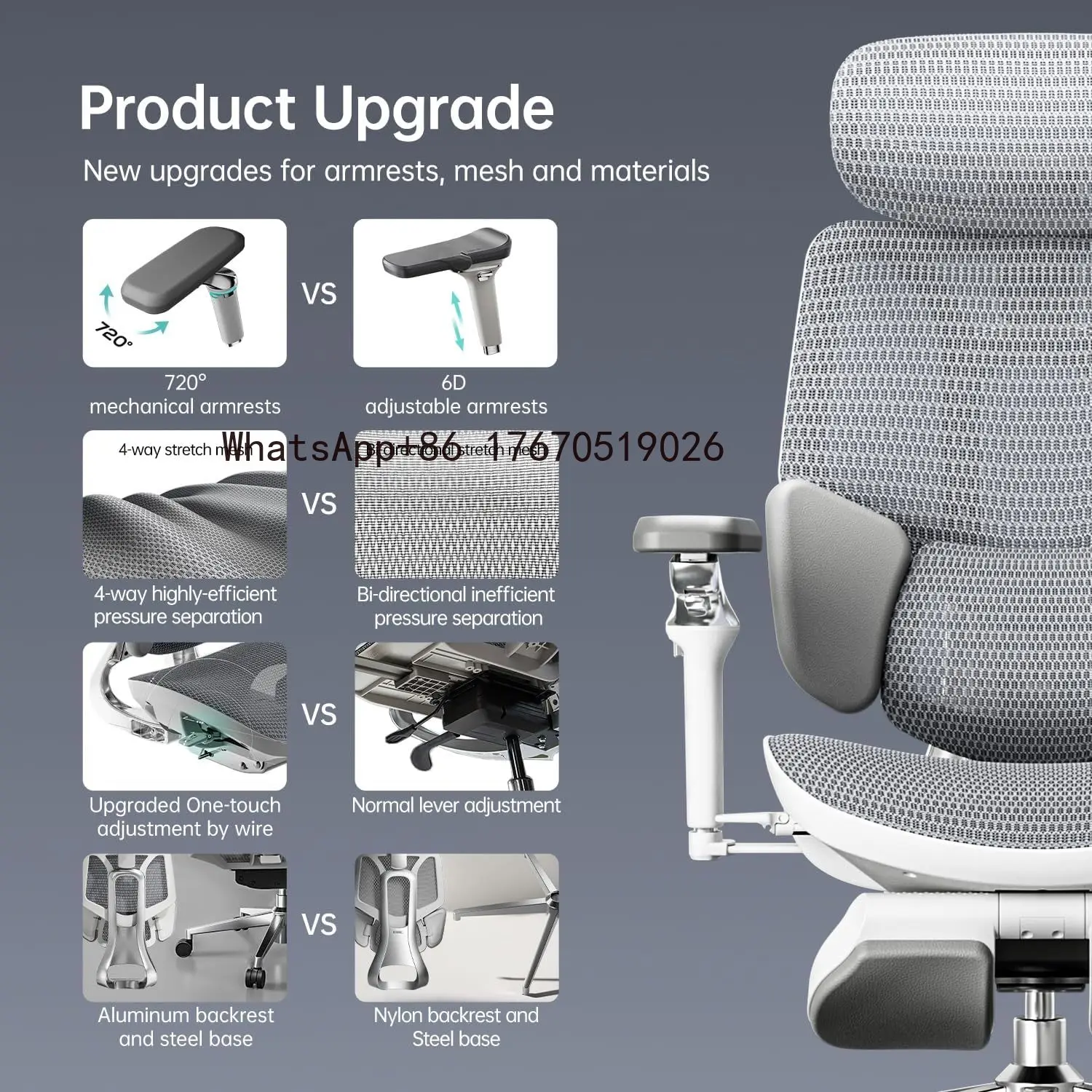 100% E3 Ultra+ Structure Master Mesh Modern Ergonomics Gamer Computer Racing Gaming Office Chairs With Footrest