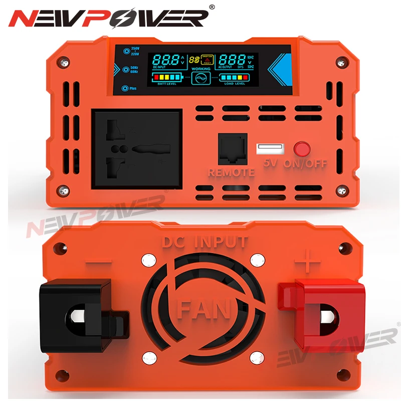 Household solar inverter 1KW 12V DC to 220V AC Charge Pure sine wave Inverter 1000W 12V DC Charge Converter