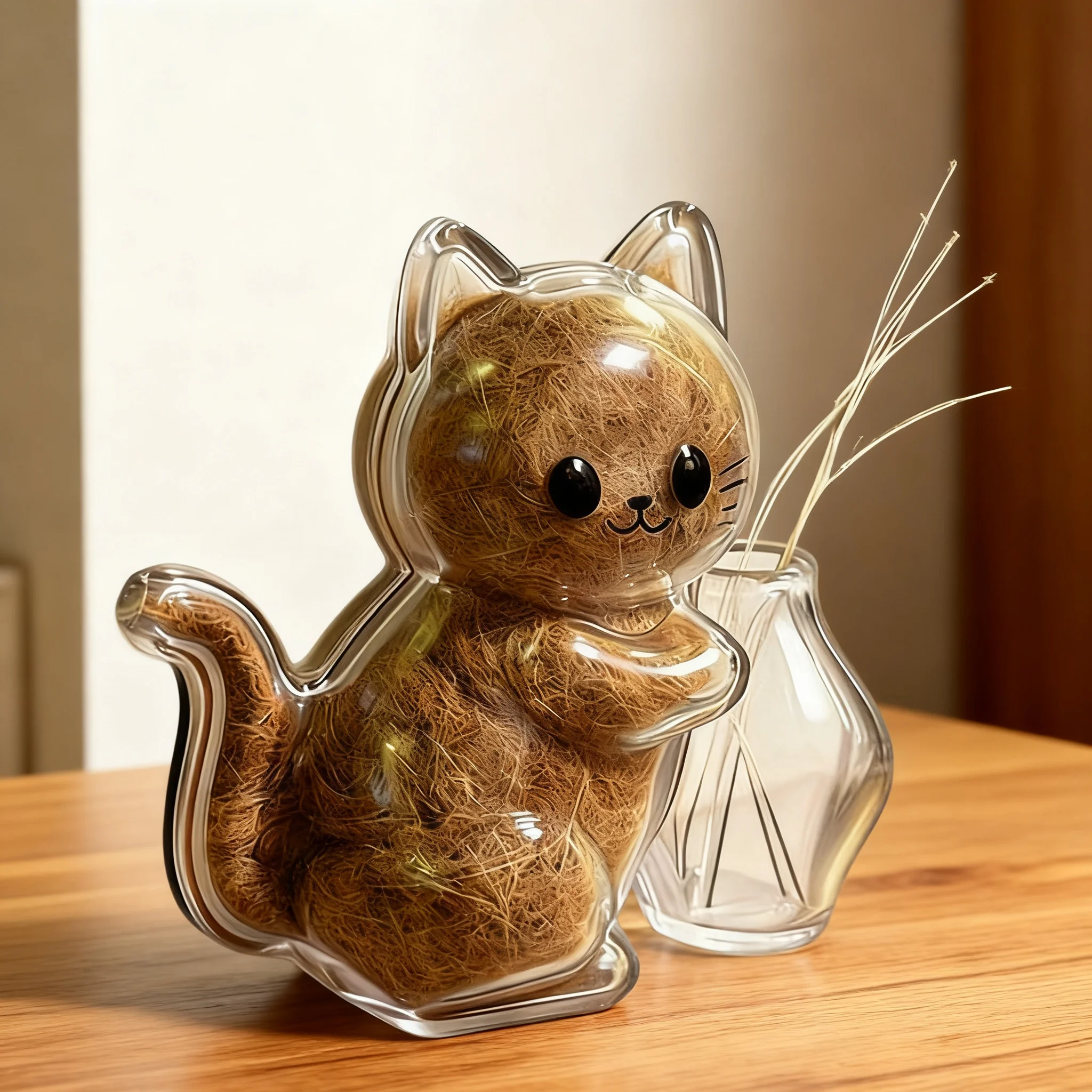 Aimants de réfrigérateur pour poils de chat, support pour moustaches de chat, capsules de collection de poils d'animaux, souvenirs DIY