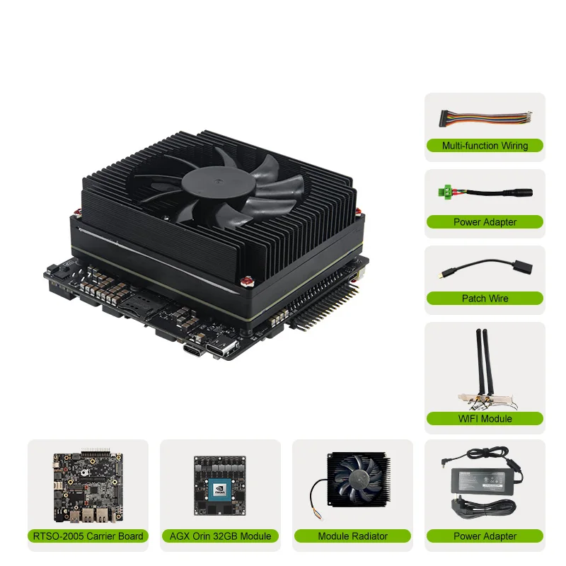 الوافدين الجدد AGX ORIN مجموعة المطور RTS-Orin-DK01 التكيف NVIDIA Jetson AGX Orin 32GB وحدة لوحة الصف الصناعية