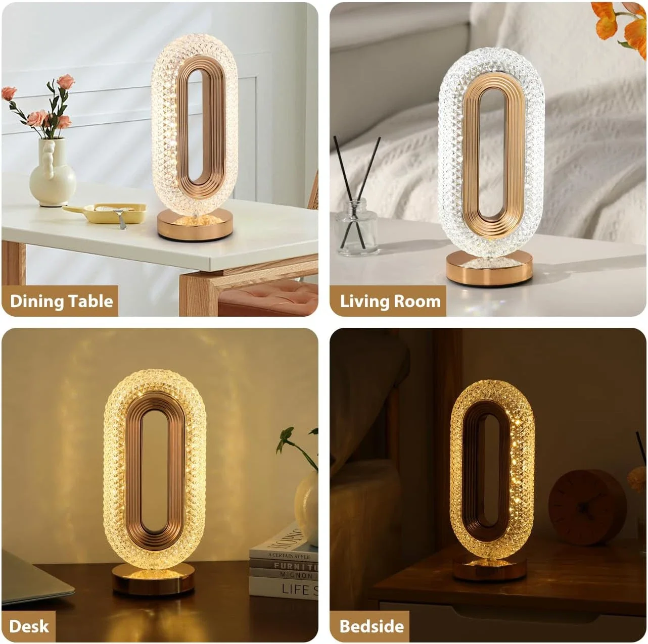 

Nordic LED Desk Lamp, Tri Color Light, USB Plug-in, Art Decoration Light, Living Room, Study, Bedside Home Lighting, Night Light