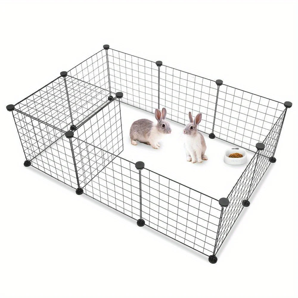 Dog Playpen Crate Metal Fence Pet Puppy Play Pen Exercise Cage