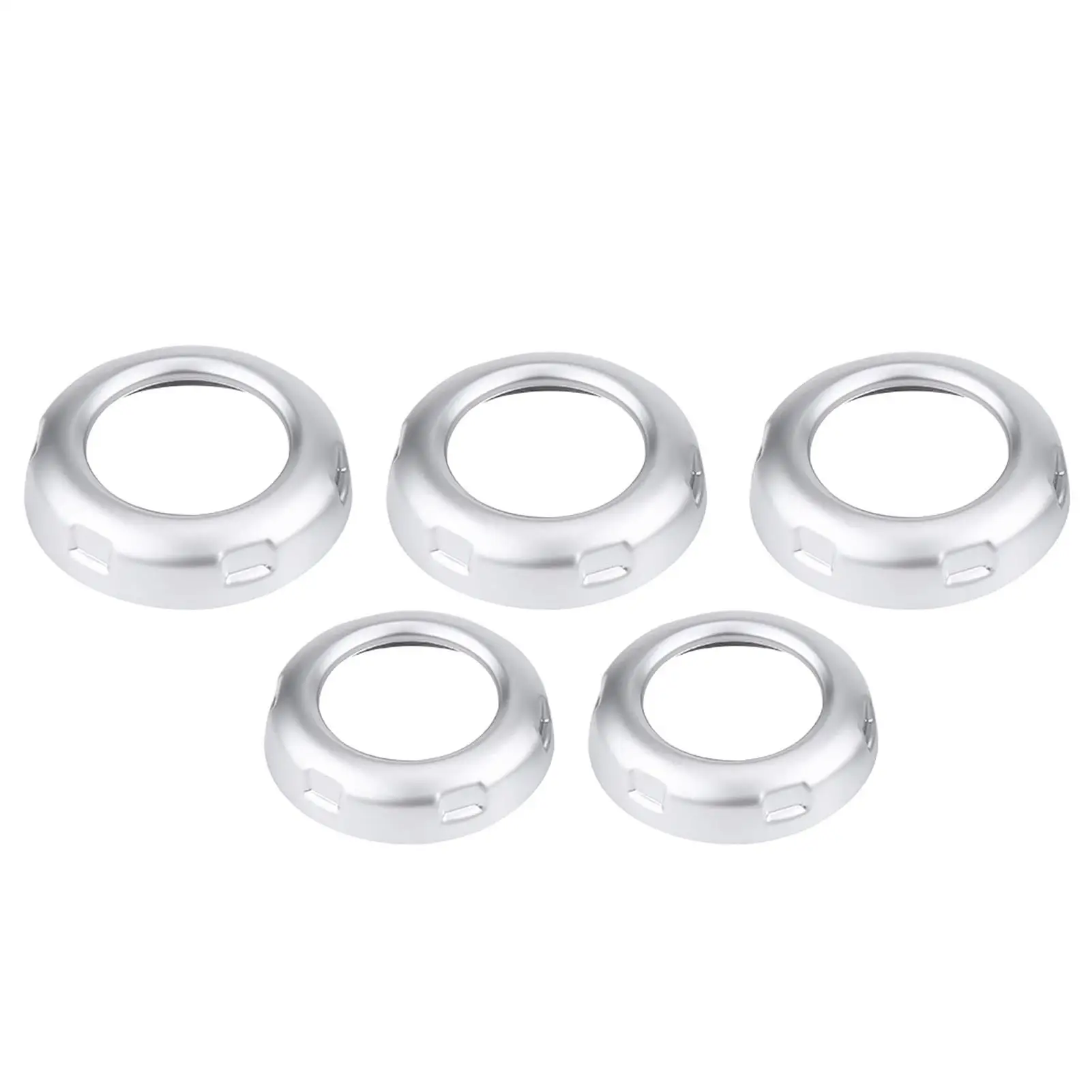 

5pcs Chrome Car Volume Air Conditioning Knobs Button Trim Cover for discovery 4 LR4 2009-2016 Accessories Decoration