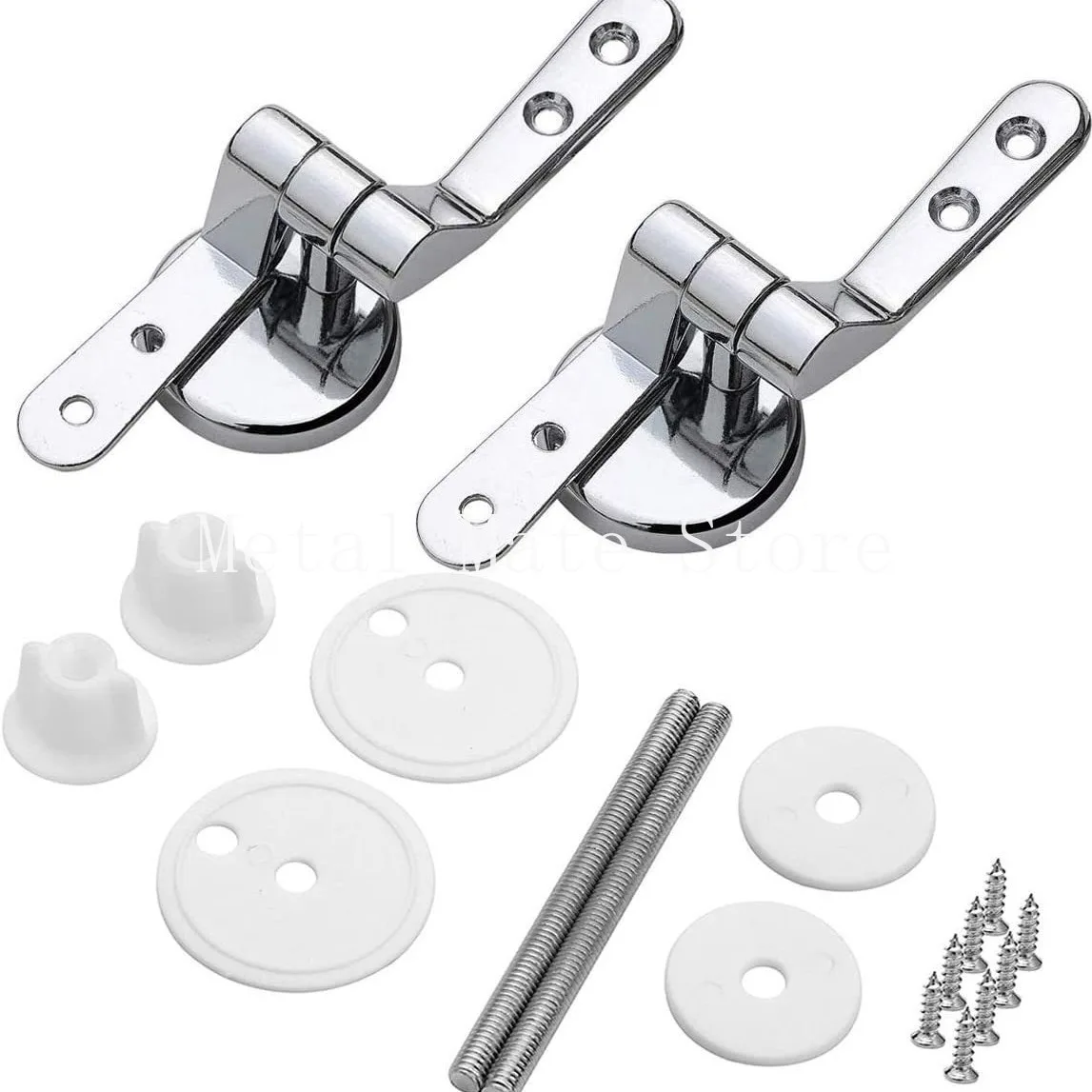 Cross border new hotel hotel weighted toilet accessories with screws bathroom zinc alloy toilet lid hinge