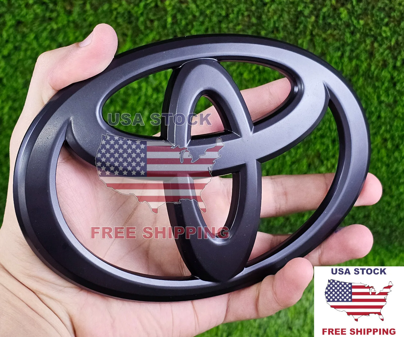 

Подходит для Toyota Tacoma 2024-2025, эмблема передней решетки, накладной значок, матовый черный