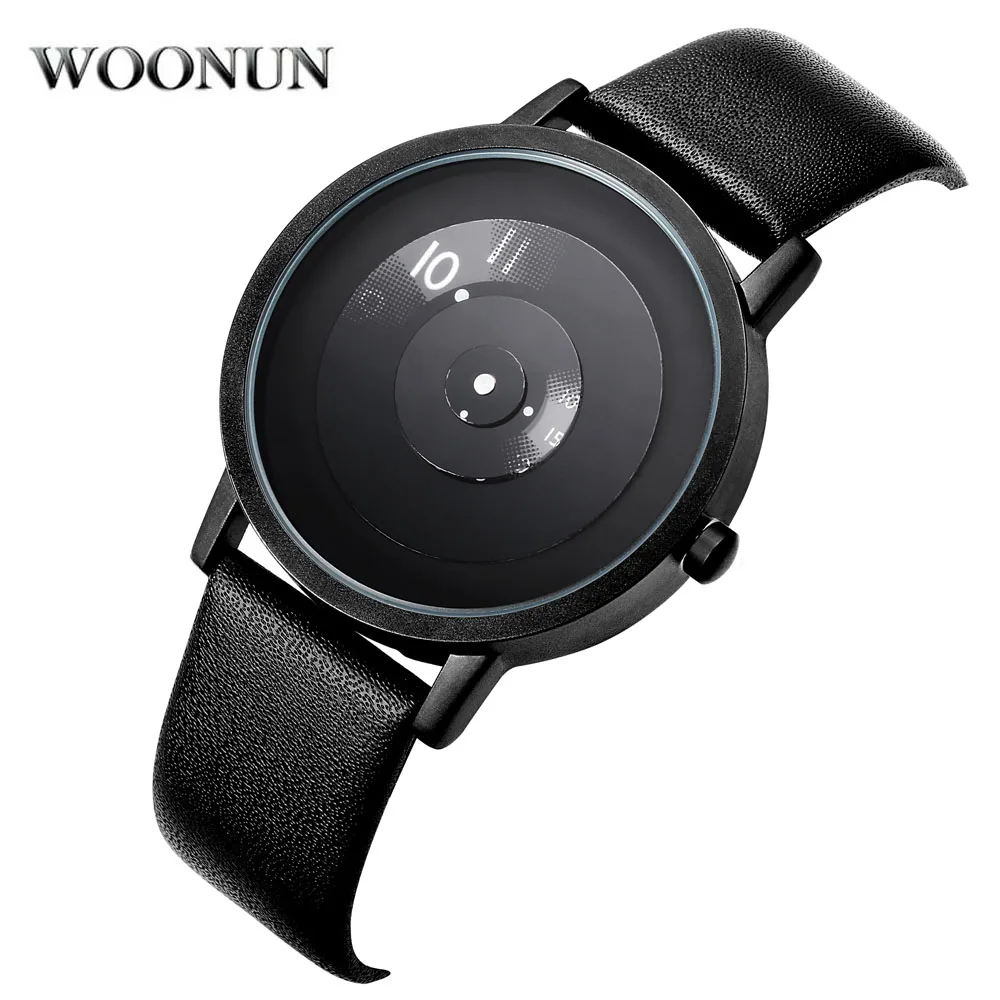 2022 Fashion Creative Turntable Watch Men Sports Watches Leather Band Analog Quartz Wristwatches Men Cheap Price  Reloj Hombre