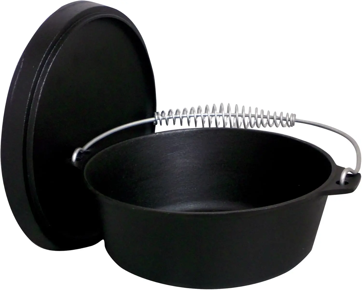 

Pre-seasoned Outdoor Cast Iron Dutch Oven, 8-Quart