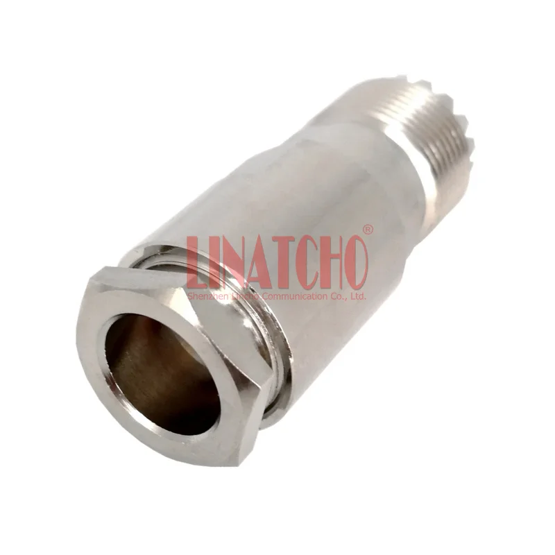 Coaxial RF RG8 RG213 LMR400 7D-FB Cable UHF M SO239 Female Brass Twist Connector