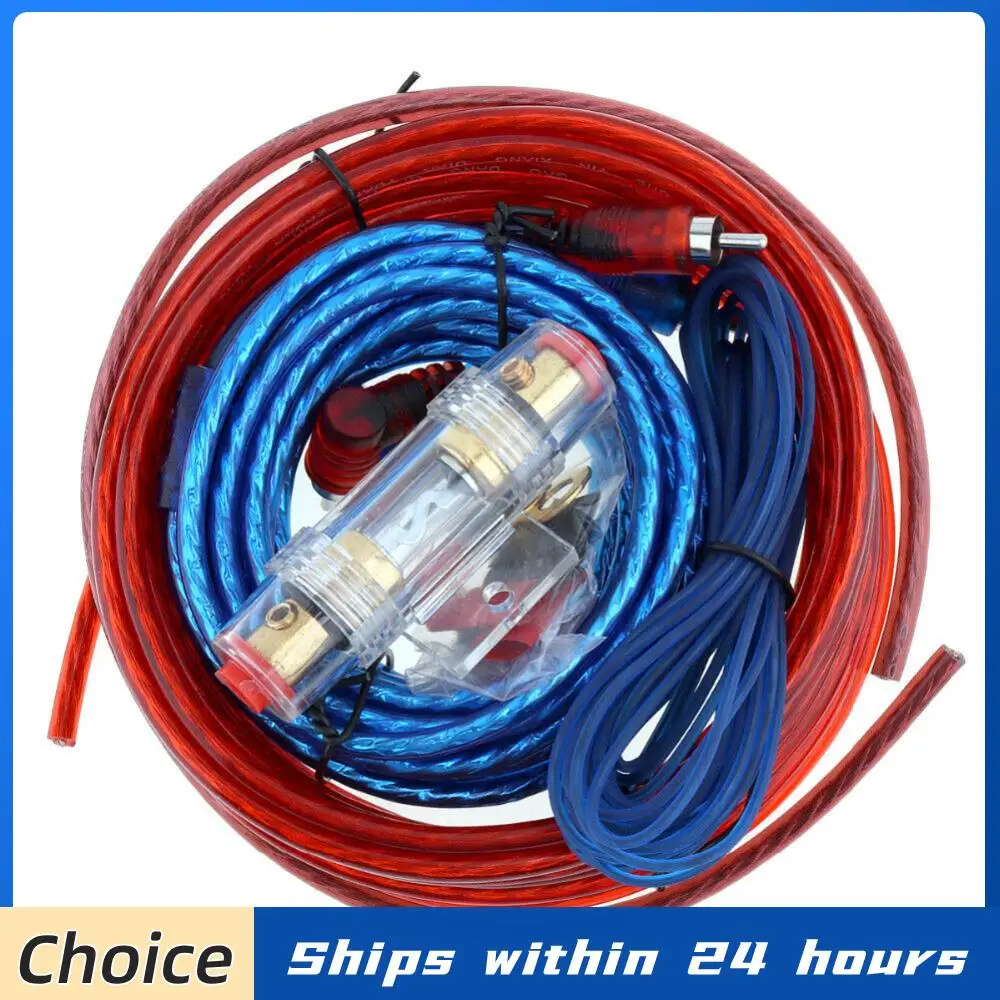 

Комплект проводов для автомобильного усилителя мощности 1500 Вт, кабель 18GA для автомобильного сабвуфера, линия для подключения сабвуфера и динамиков для модификации автомобиля, автозапчасти