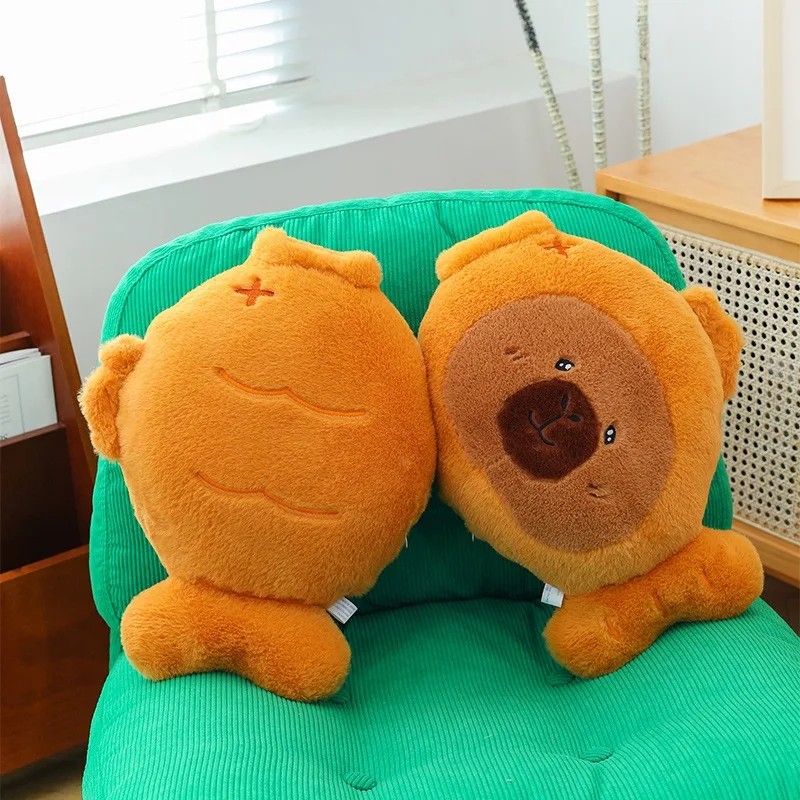 かわいいたい焼き魚のぬいぐるみ、抱き心地の良いカピバラの枕、柔らかい赤ちゃん子供の誕生日プレゼント、女の子のためのかわいいぬいぐるみ
