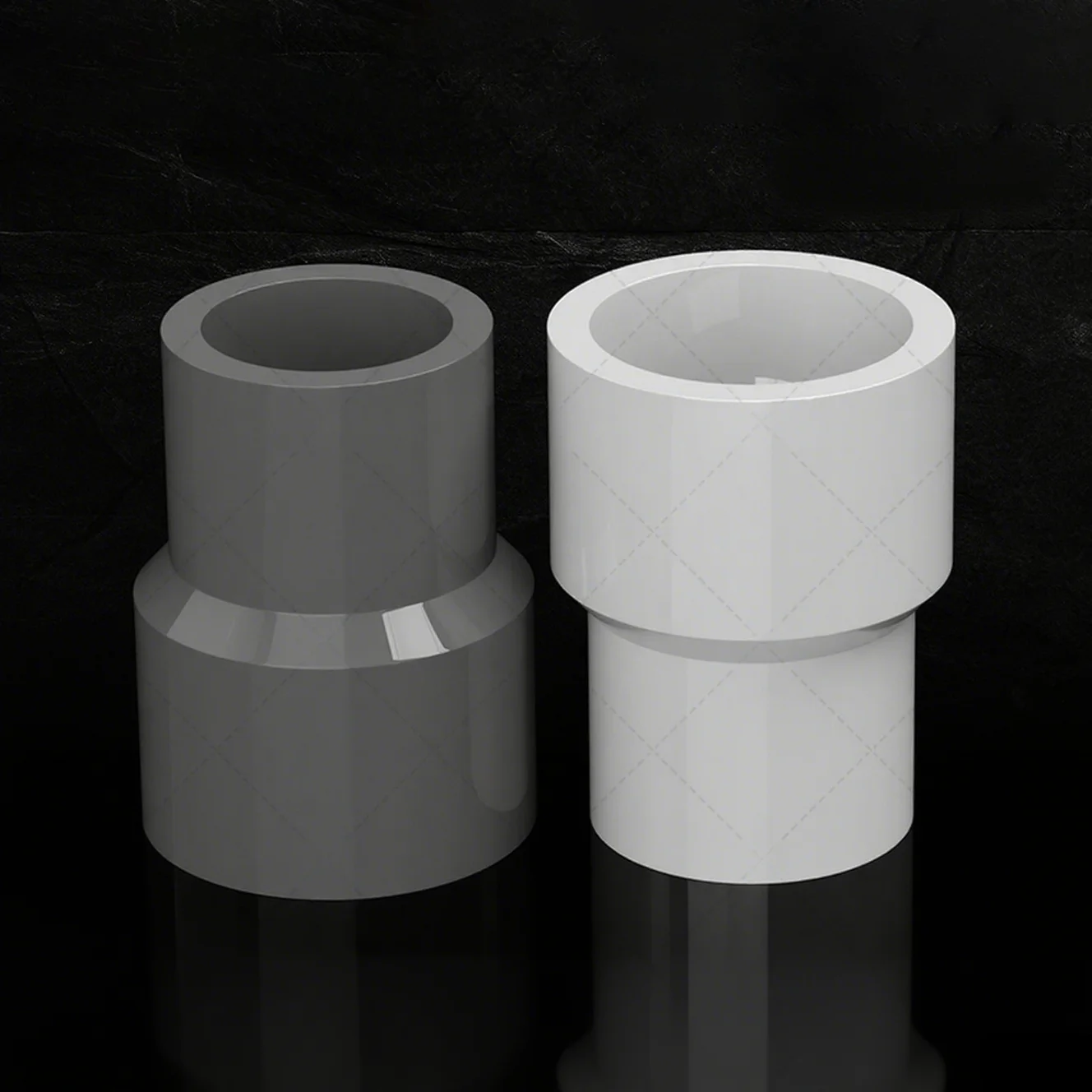 20 مللي متر ~ 63 مللي متر تقليل اقتران بولي كلوريد الفينيل البلاستيك مستقيم المخفض تركيبات إمدادات المياه أنبوب المقبس موصلات البلاستيكية المشتركة #4