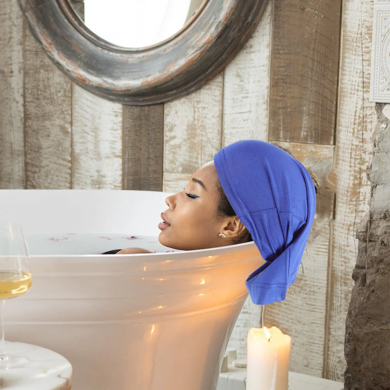 

9Pcs Headband Turban Cap Elastic Hair Wrap for Sleeping Exercising Cooking Face Washing Skincare Dreadlock Braided Hair Hat