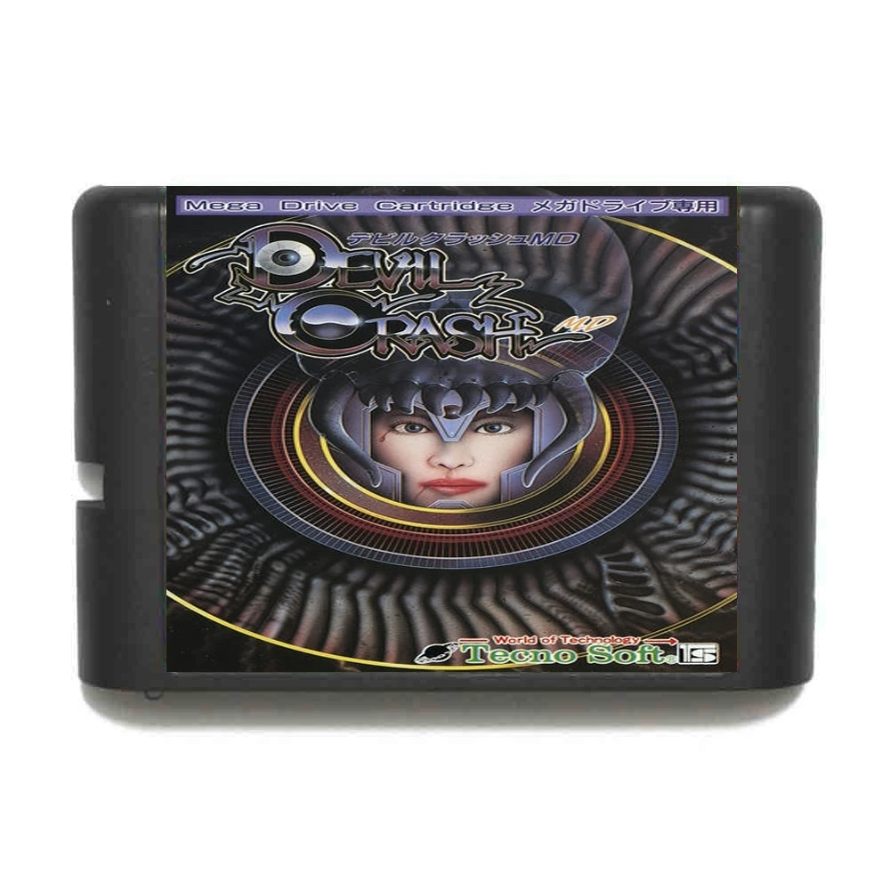 Devil Crash 16 bit MD tarjeta de juego para Sega Mega Drive para Genesis