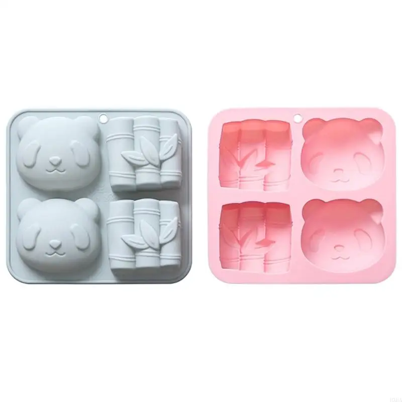 

HXBA Fondant Chocolate Mold Panda Bamboo Shaped Silicone Mold Pastry Baking Tool Candy Cake Mold for Baking, Jelly,