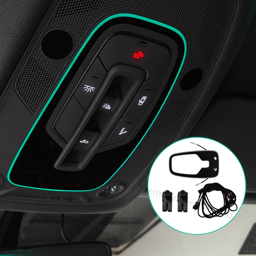 

30 Colors Ambient Reading Light For Audi A4L A6L A6 S6 7L A7 S7 Q5L SQ5 Q7 SQ7 Auto Car Roof Decorative Lamp Reading Light