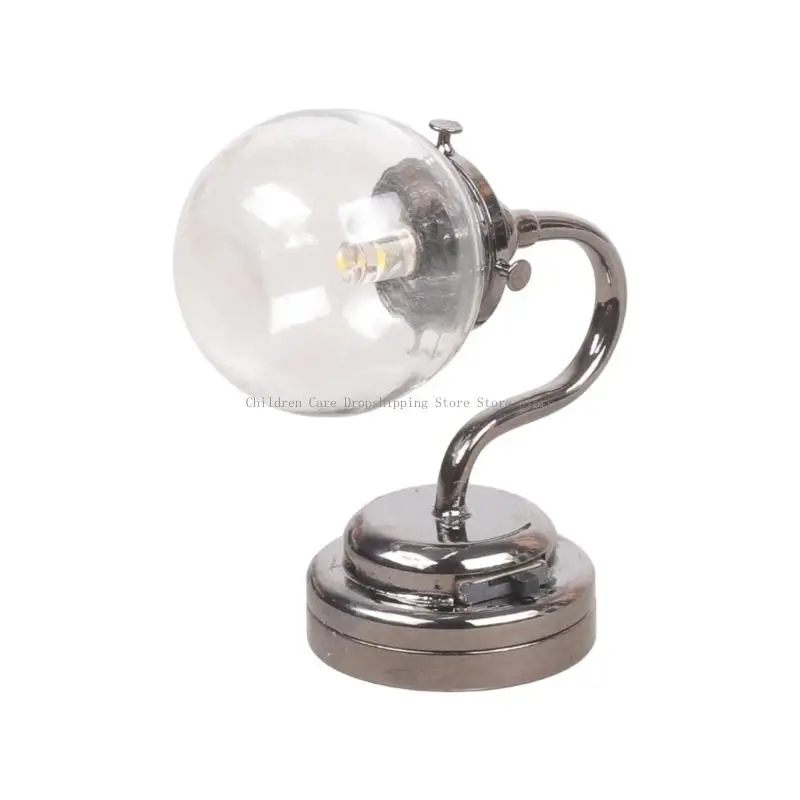 

Easy Install Glass Miniature Wall Light Model Figure For 1/12 Doll House Decoration Bedroom Scene Display Accessories