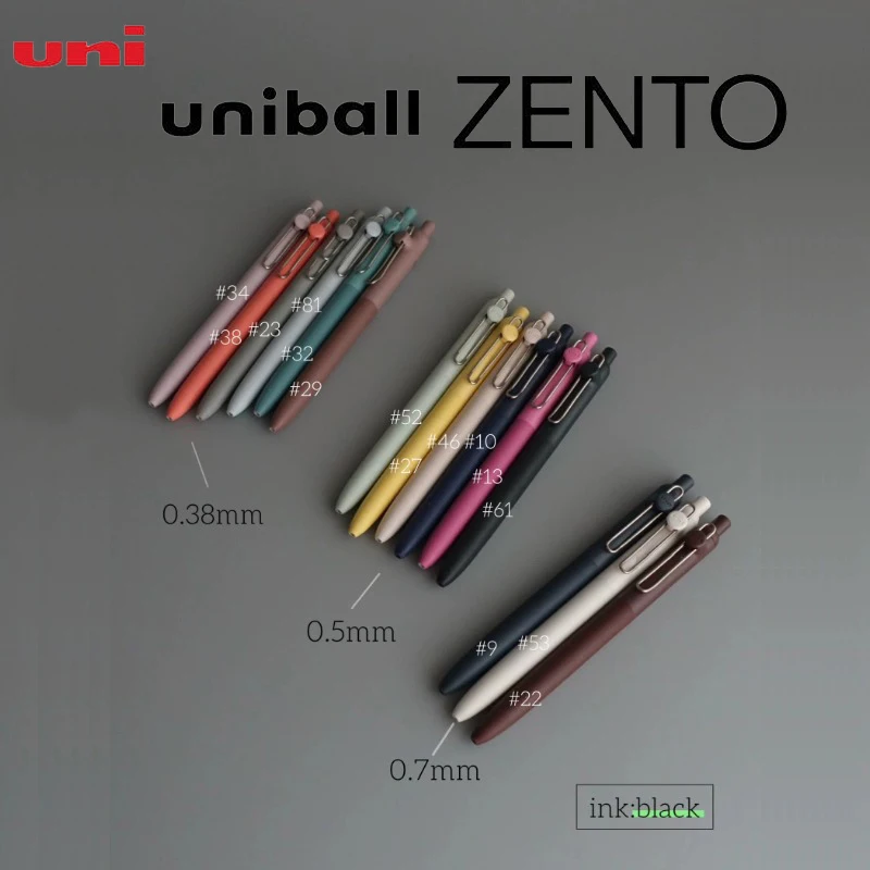�y�Z�[�����zUni �O�H ZENTO �Q���y���A0.7/0.5/0.38mm �����F�A�������C���N�A�����N���b�N���J�j�Y���A�w���Ɛ��ƌ���