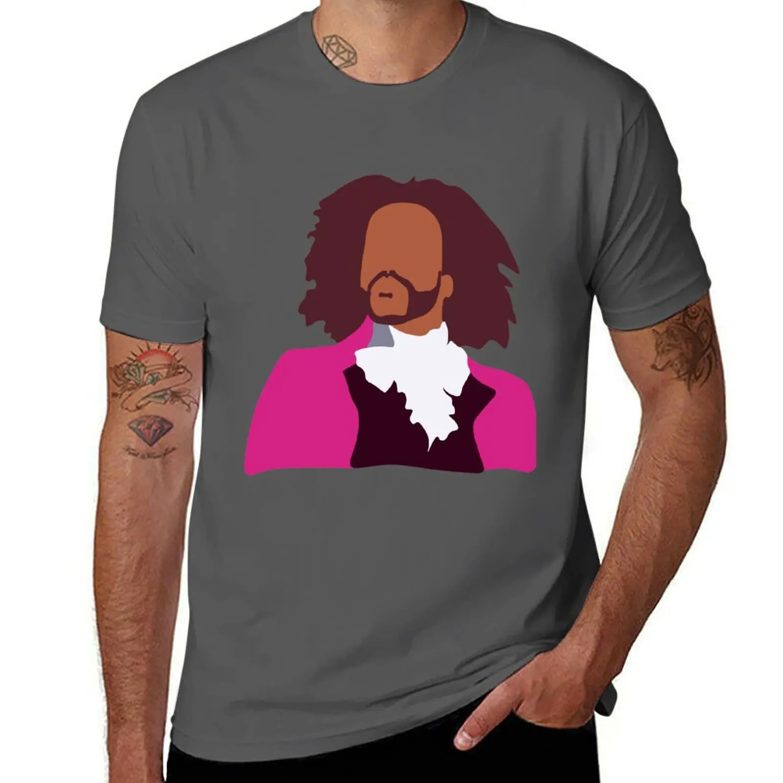 Daveed Digs as Thomas Jefferson in Hamilton T-Shirt heavyweights quick-drying vintage clothes for a boy Men's t shirts