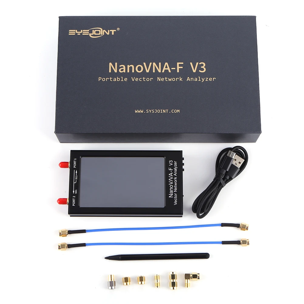 NanoVNA-F V3 ناقلات شبكة محلل 4.3 بوصة شاشة HF VHF UHF SHF هوائي محلل 801 نقاط المسح 1 ميجا هرتز-6 جيجا هرتز VNA محلل #5