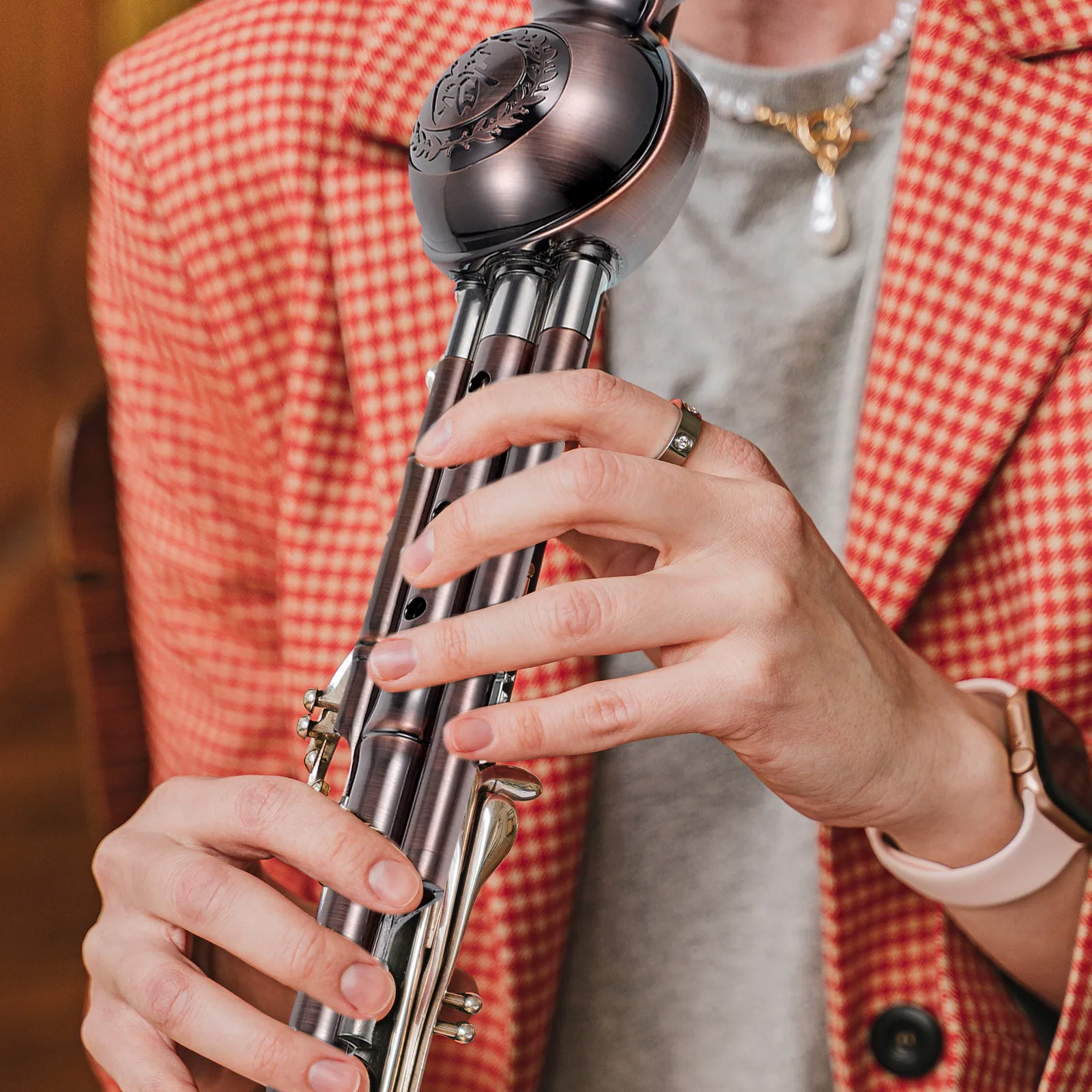

Chinese Cucurbit Flute PP Material Durable Elegant Musical Instrument Traditional Gourd Silk Beginner Practice Gift