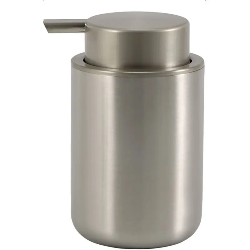 Stainless Steel Soap Pump Easy to Press Liquid Hand Soap Dispenser Stainless Steel Lotion Dispenser Silver