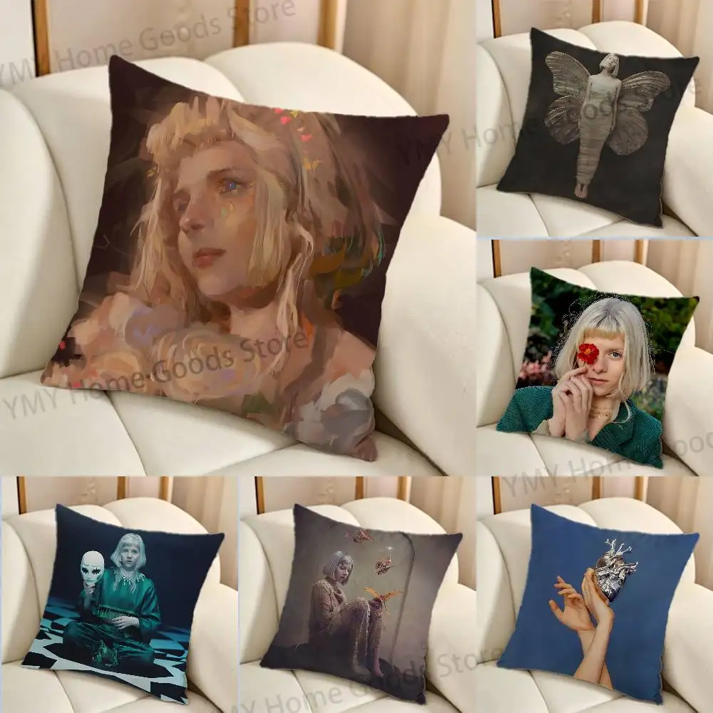 All My Demons Greeting Me As A Friend Cartoon Printing Pillowcase Customized Pillow Cover for Sofa Home Decor