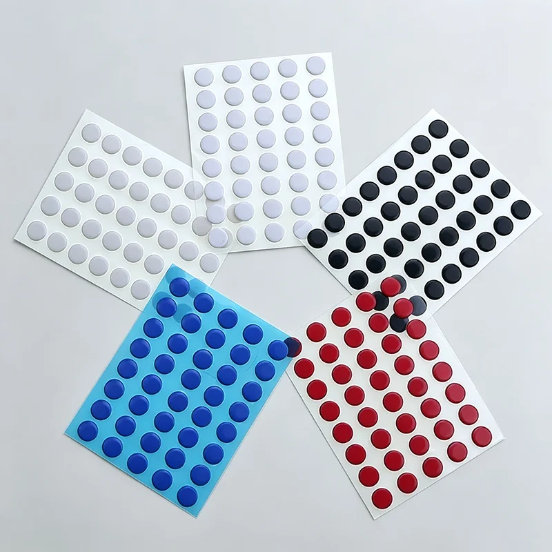 40Pcs 6.5mm diameter and 0.8mm thickness Small Dots Universal Mouse Skates for  Rubberized Mouse Foot Glide Feet Sticker