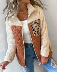 2023 New Korean Fashion Parkas Loose Woman Jackets Winter Coat Long Sleeve Trend Double Plush Clothes Casual Autumn Warm Tops