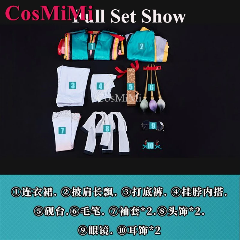 CosMiMi Gra Wuthering Waves ZheZhi Strój Cosplay Słodki Uroczy Mundurek Sukienka Damska Karnawałowa Impreza Przebranie XS-XL Nowy