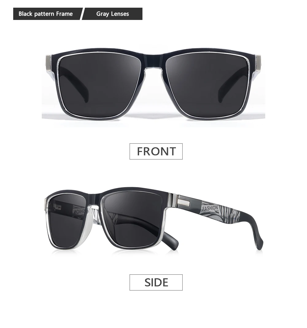 CRIXALIS Mode Vintage Quadratische Sonnenbrille für Männer Frauen Fahren Luxus Marke Designer Sonnenbrille Anti-Glare Retro Shades UV400 – Detail 10
