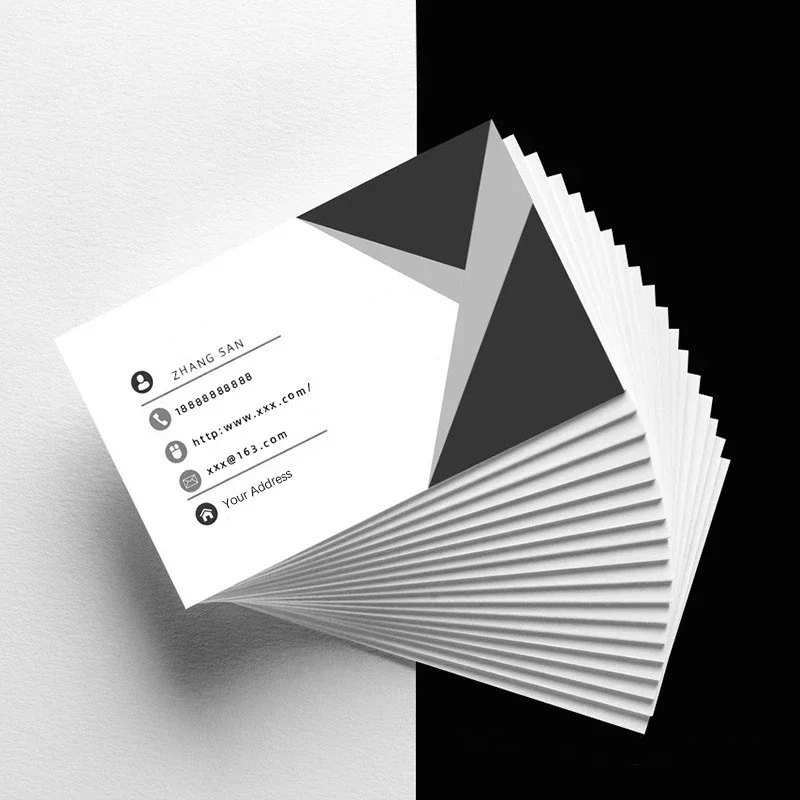 100PCS Cheap Customized Full-color Double-sided Printing Business Card 300GSM Paper