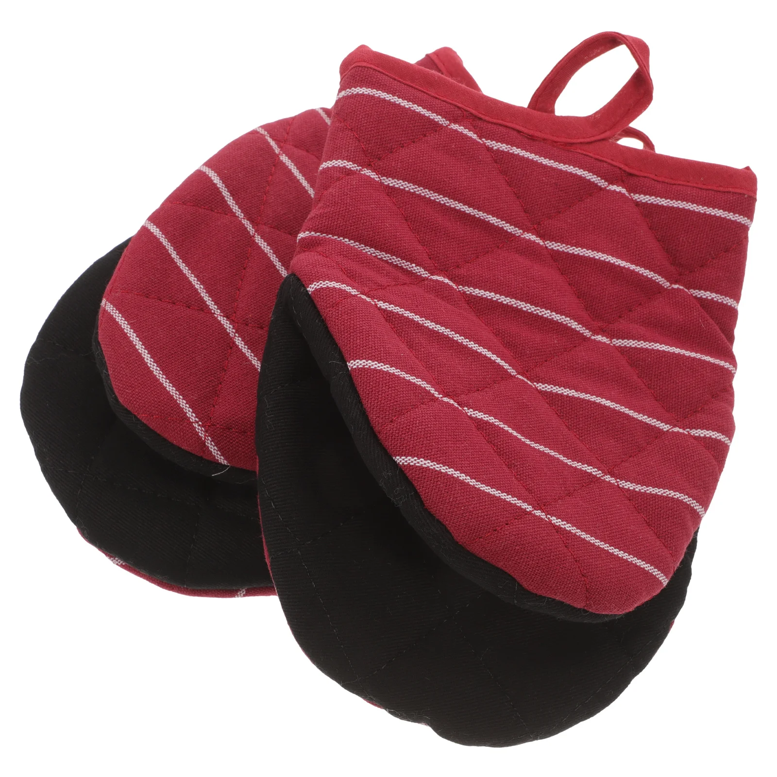 1 paire de mitaines de four résistantes à la chaleur, gants en coton épais pour la cuisine, la cuisson, les grillades, gants de Protection des mains