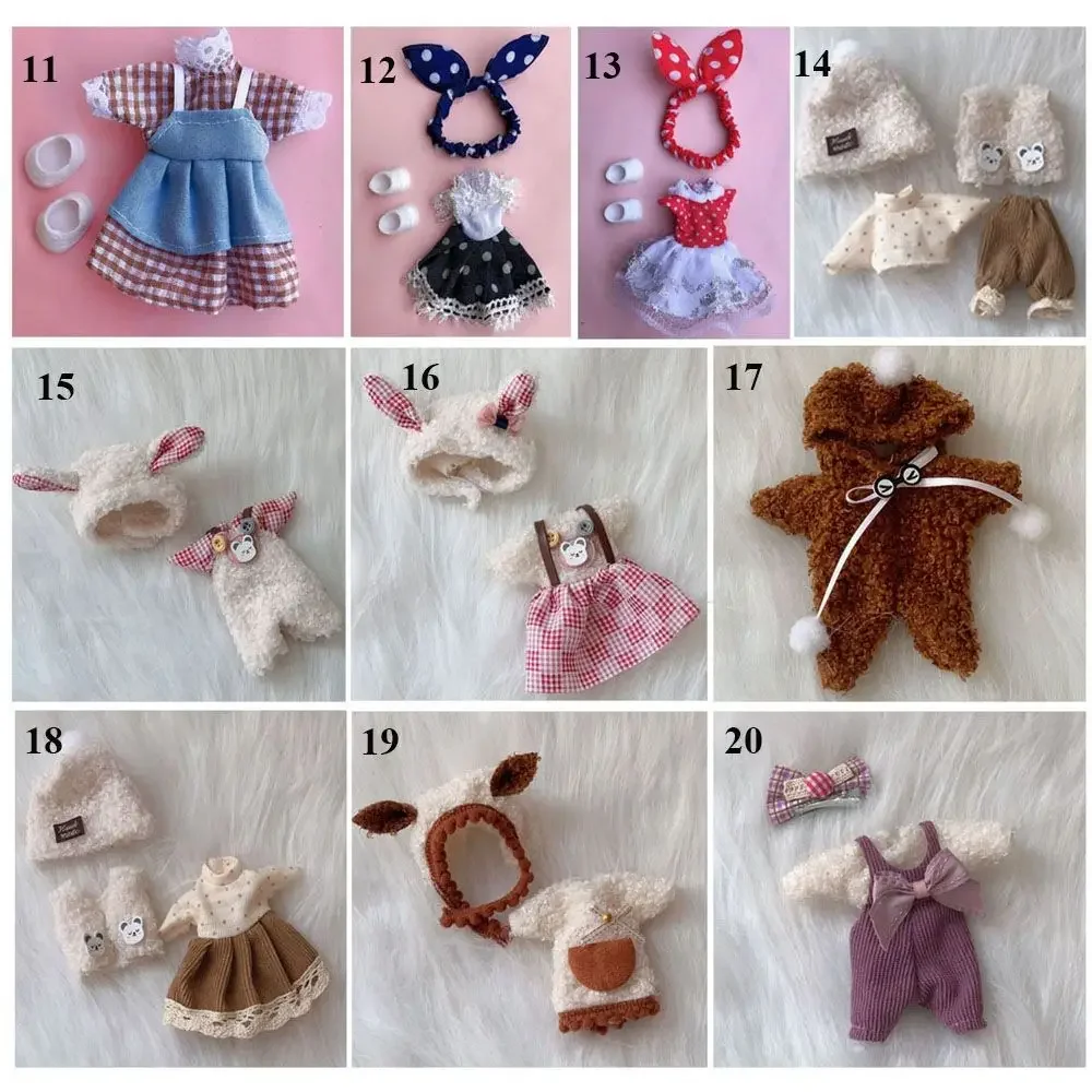 Fashion For Ob11 Gsc Accessories 16~17cm Dolls Dresses Doll Clothes Beautiful Doll Outfit Animal Doll Suit