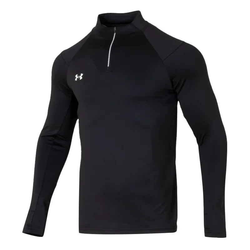 Under Armour Mens Half Zip Long Sleeve T Shirt Autumn Breathable Running Training Gym Sportswear Casual Activewear Top