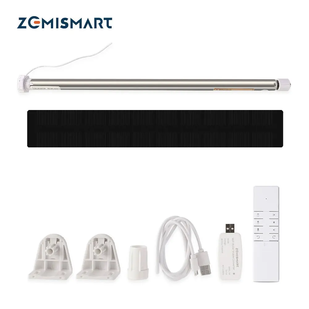 

Zemismart Electric Motorized Rechargable Motor with WiFi Dongle for 17 25 28mm Tube Tuya Roller Shade Blinds Alexa Google Home