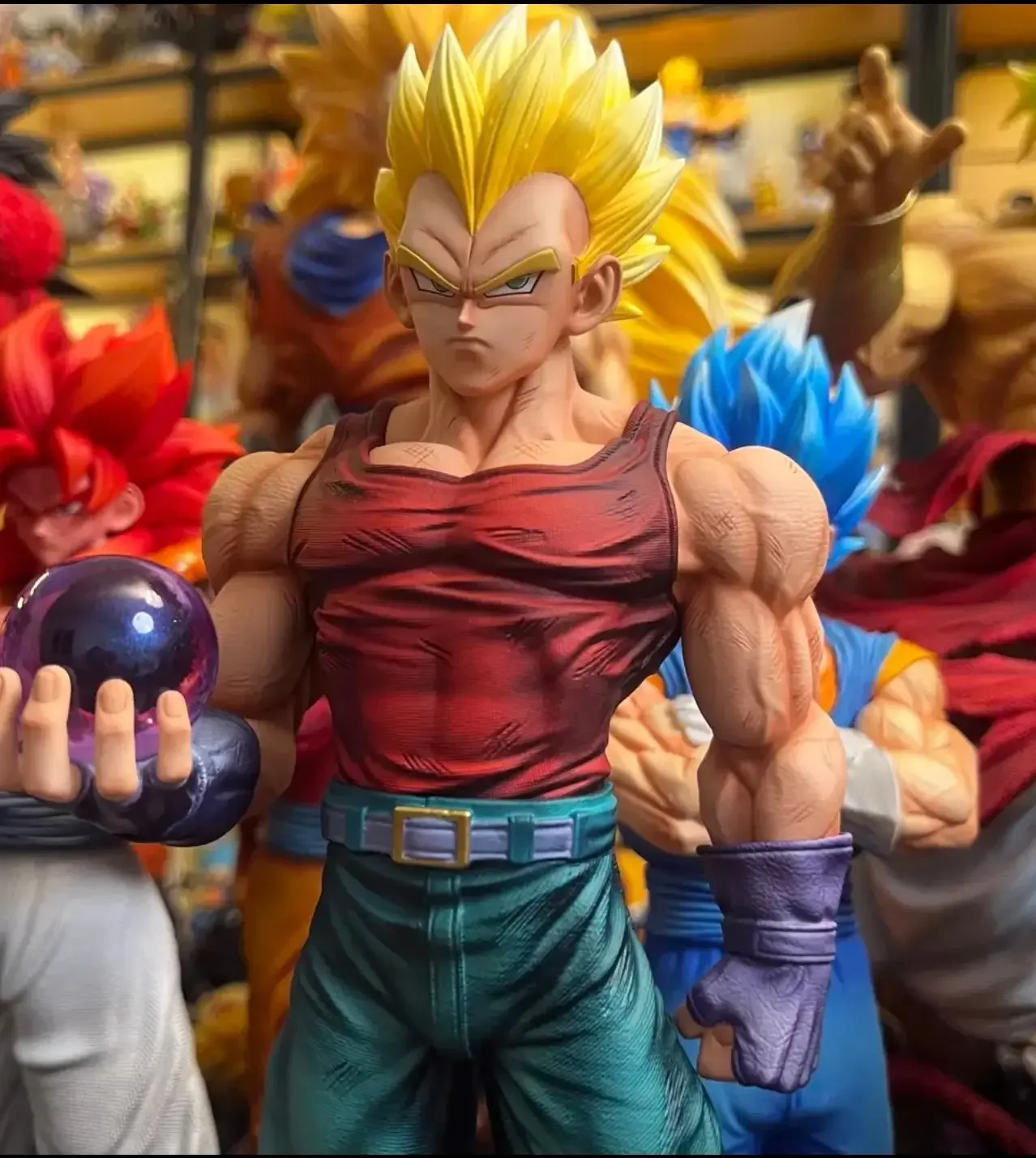 31 سنتيمتر/12.2 بوصة لعبة دراغون بول Gt الطفل فيغيتا الشكل استبدال رؤساء الأسلحة البلاستيكية عمل أرقام Gk تمثال تحصيل نموذج اللعب Fgifts #6