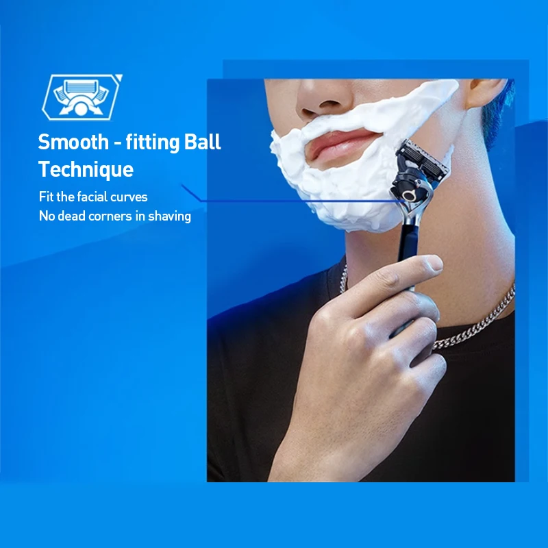 ماكينة حلاقة جيليت فيوجن برو شيلد للرجال ماكينة حلاقة اللحية فليكس بول للرجال #3