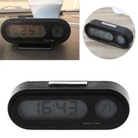 Mini Auto Watch LCD Backlight Automotive Hygrometer Car Styling Thermometer Clock Electronic Clock Digital Clock Car Clock