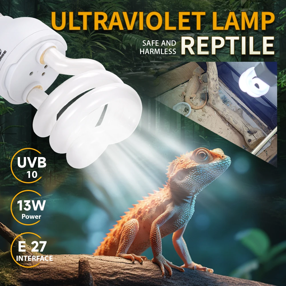 13W UVB 10.0 Reptile Light Bul - đánh giá và giá Vitamin D3 Reptile