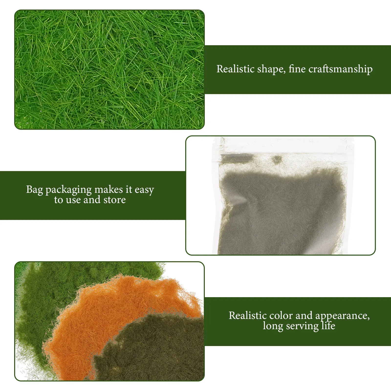 

4Packs Realistic Moss Powder Simulation Moss Decor Artificial Plant Ornament for Micro Landscape DIY Garden Decoration