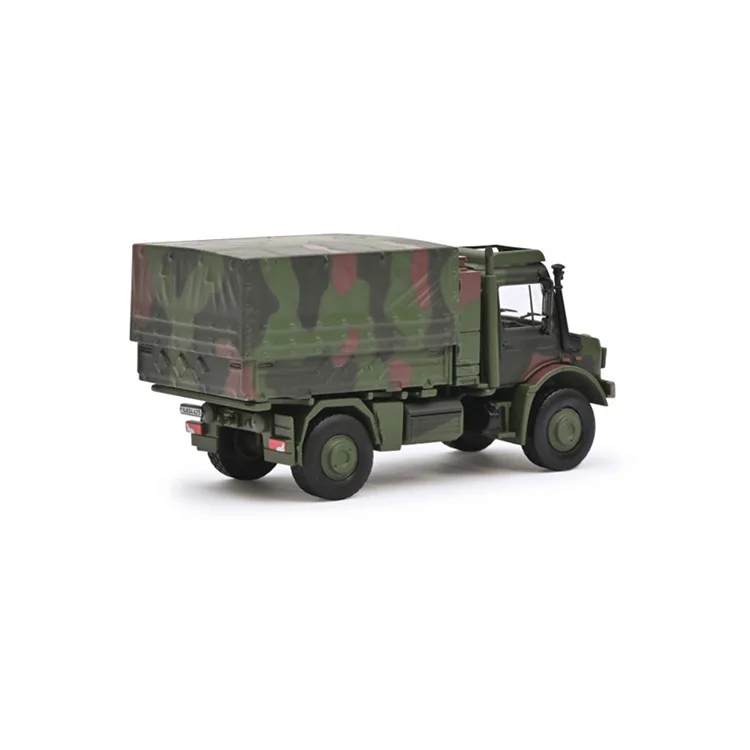 1:87 Scale Diecast Alloy Military Benz-MB Unimog 5023 Truck Toys Cars Model Classics Adult Collectible Souvenir Gifts Display