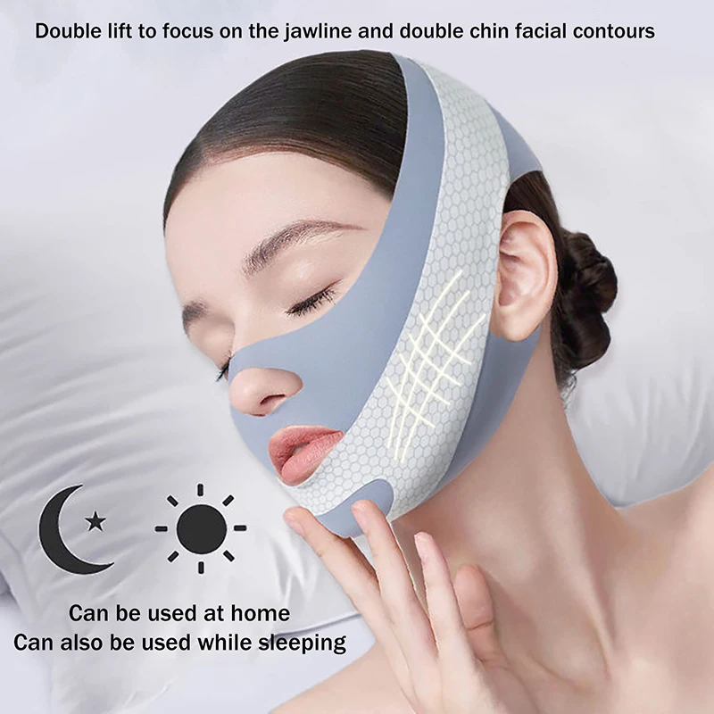 Nueva Banda Facial Reafirmante y Adelgazante con Efecto Lifting y Masaje, para Reducir la Doble Mentonera y Relajar el Rostro