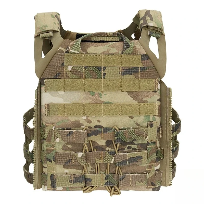 

JPC2.0 Tactical Vest Front Hook&loop Back MOLLE Plate Carrier Zipper Side Quick Release Vest