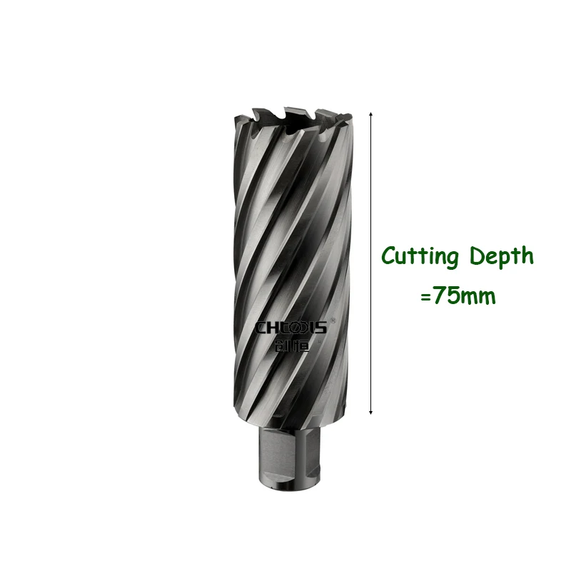 12-100mmx75mm Long Tct Annular Cutter Tungsten Carbide Core Drill Bit For Magnetic Drill,Cut Deep Hole In Thick Steel Industrial