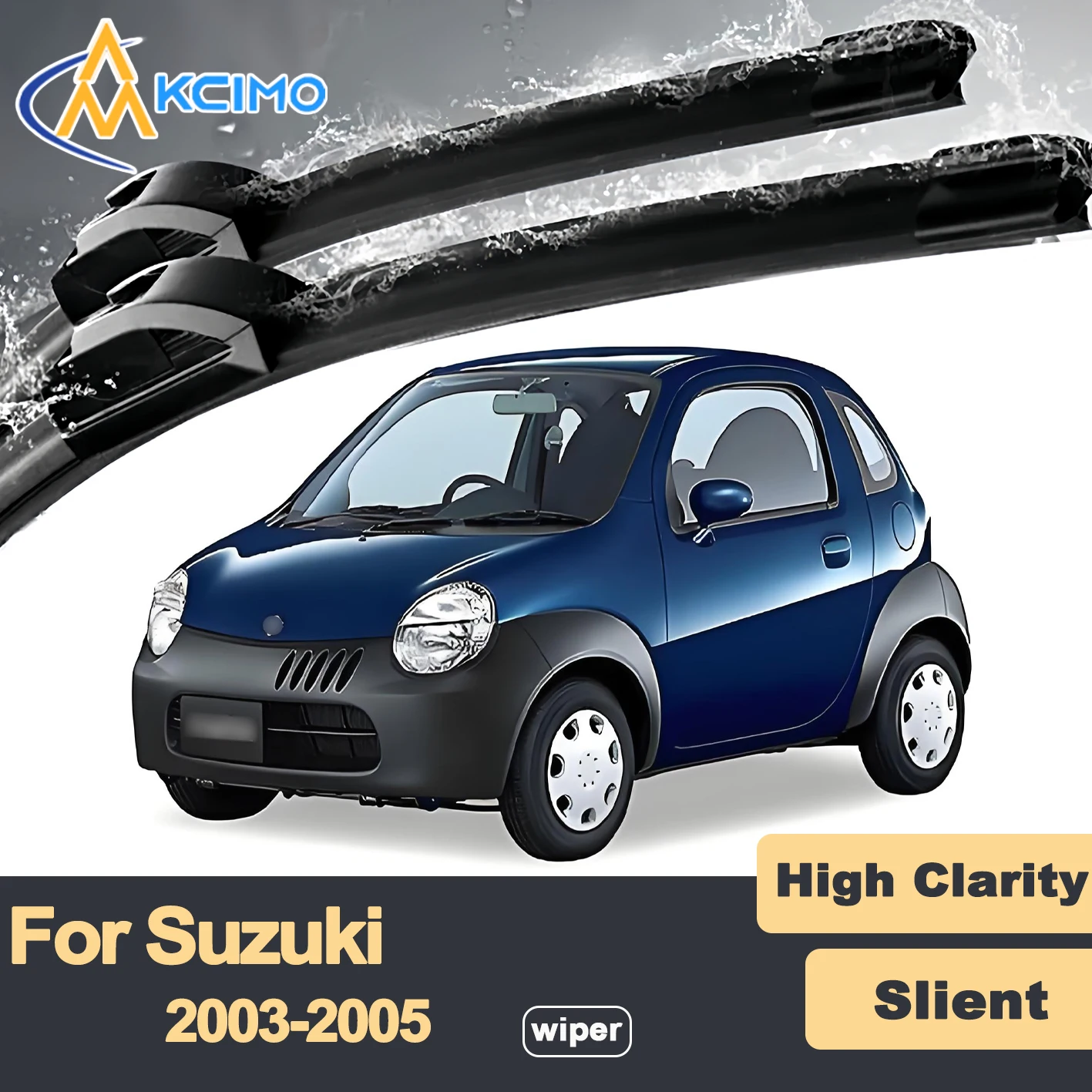 

Premium Rubber Durable Silent Windshield Wiper Blades 2pcs for Suzuki Twin 2003-2005 Front Wiper Blades Set