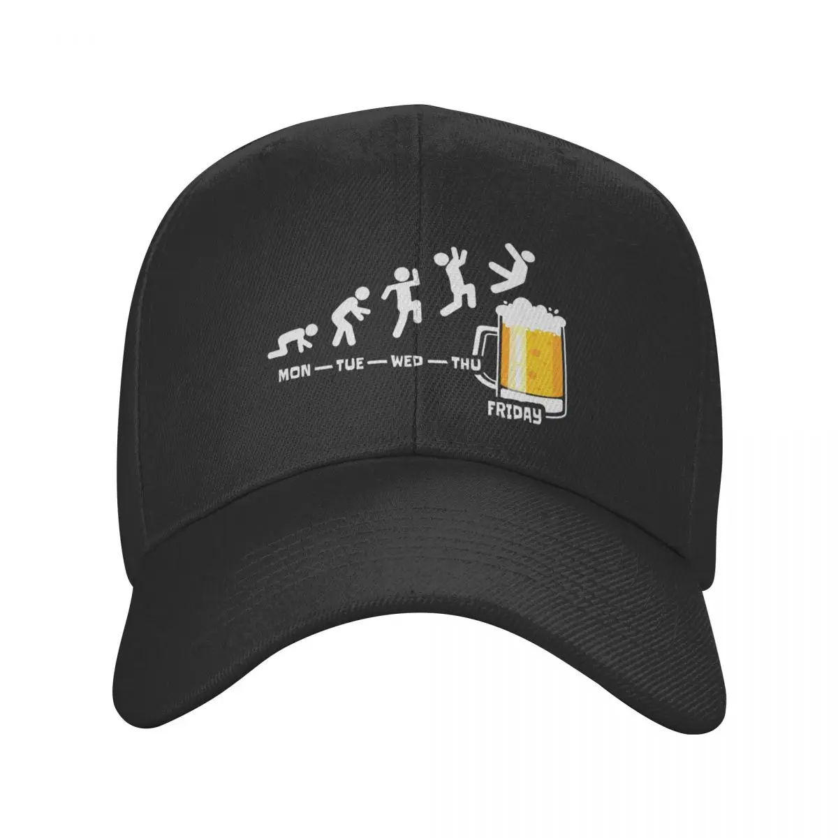 

Punk Weekend Week Beer Fridays Baseball Cap for Women Men Breathable Dad Hat Sun Protection Snapback Caps