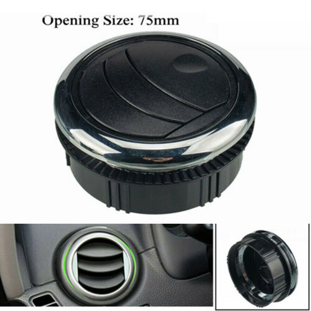 For Car RV Bus 75MM Rotating Air Vent Outlet for Ceiling Mounted Air Conditioner Compatible with Multiple Vehicle Types