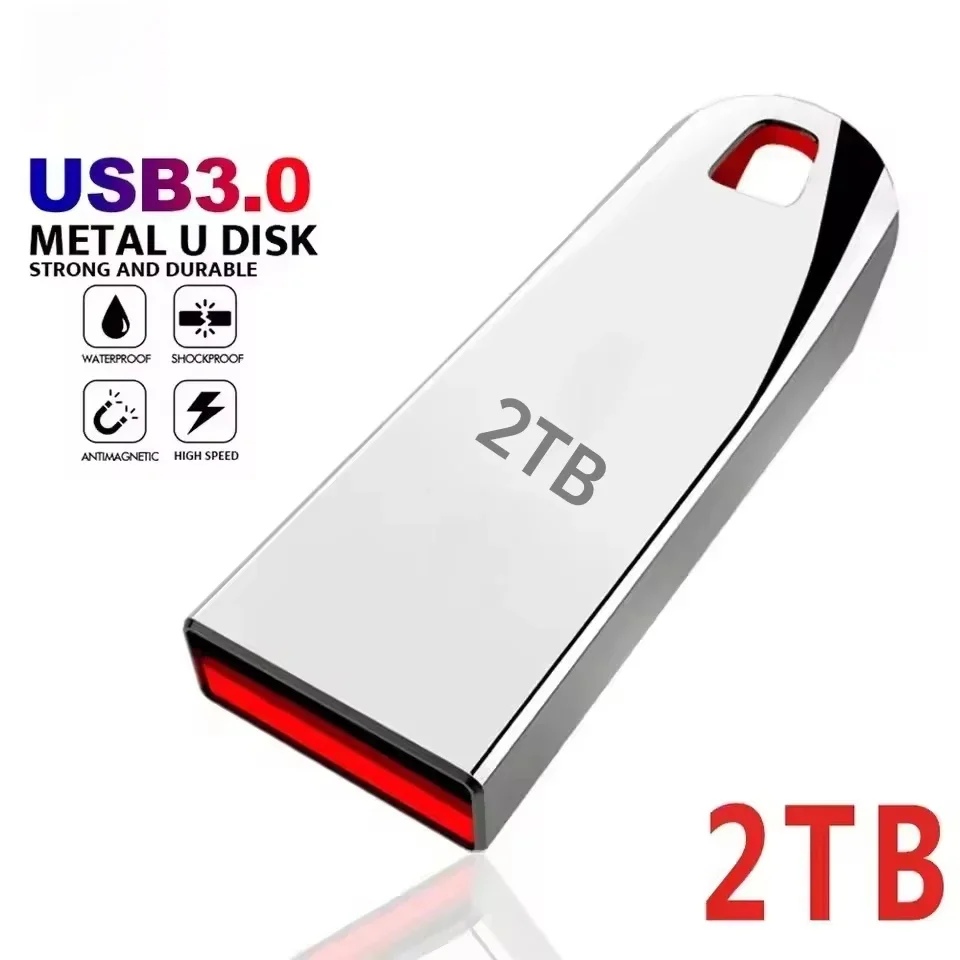 High Speed USB 3.2 Flash Drive 512GB 1TB 2TB Metal Pen Drive Waterproof Pen Drive Fast Data Transfer Memory Stick for Phone Car - view 4