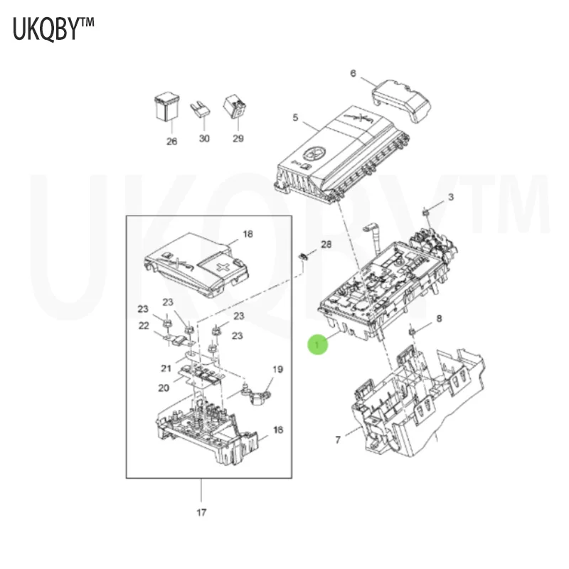 Suitable for Bu ic k Ex ce ll e Zi pp er engine fuse box fuse holder automotive parts 13302316