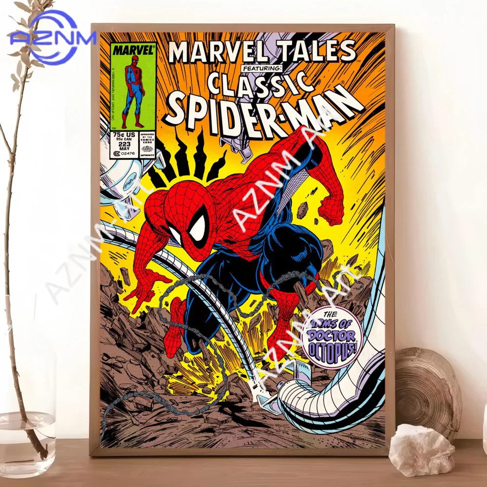Watercolor Spiderman Graffiti Art Good Quality Prints And Posters HD Quality Poster Wall Art Painting Study Home Decor - view 4